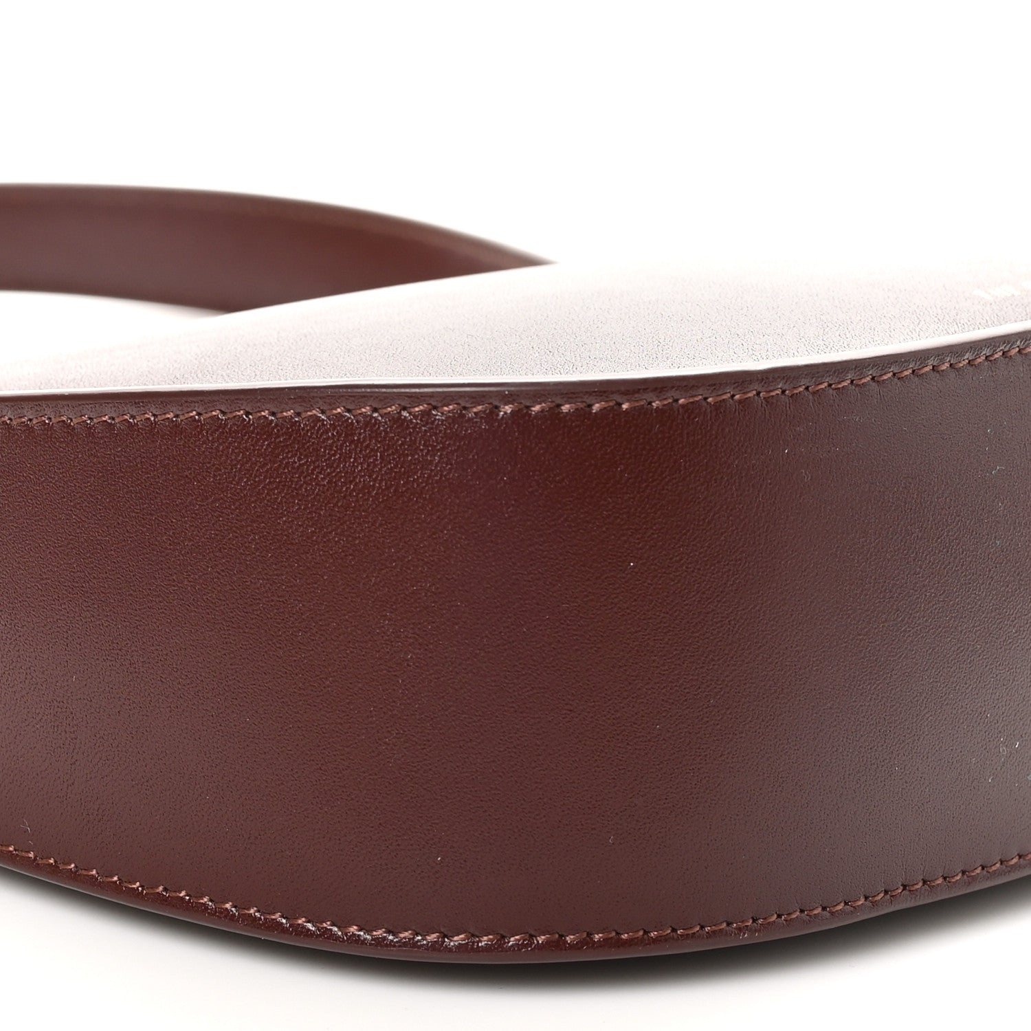 The Row Smooth Calfskin Half Moon Shoulder Bag Raisin 8 of 10