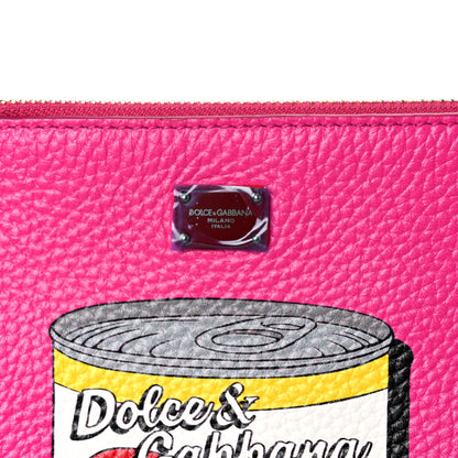 Dolce & Gabbana Calfskin Amore Soup Can Print Crossbody Clutch Multicolor 9 of 9