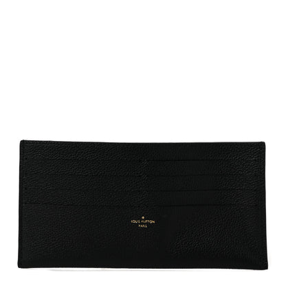 Louis Vuitton Calfskin Felicie Chain Wallet Card Holder Insert Black 1 of 6
