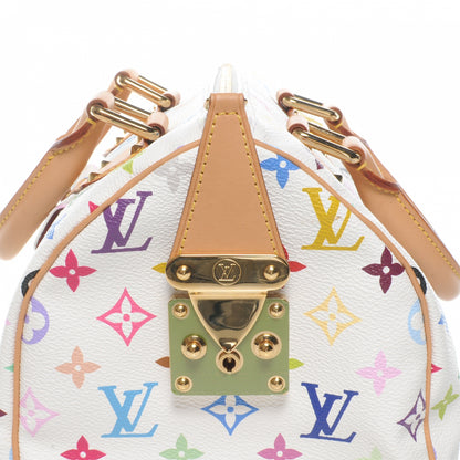 Louis Vuitton Monogram Multicolor Speedy 30 White 5 of 8