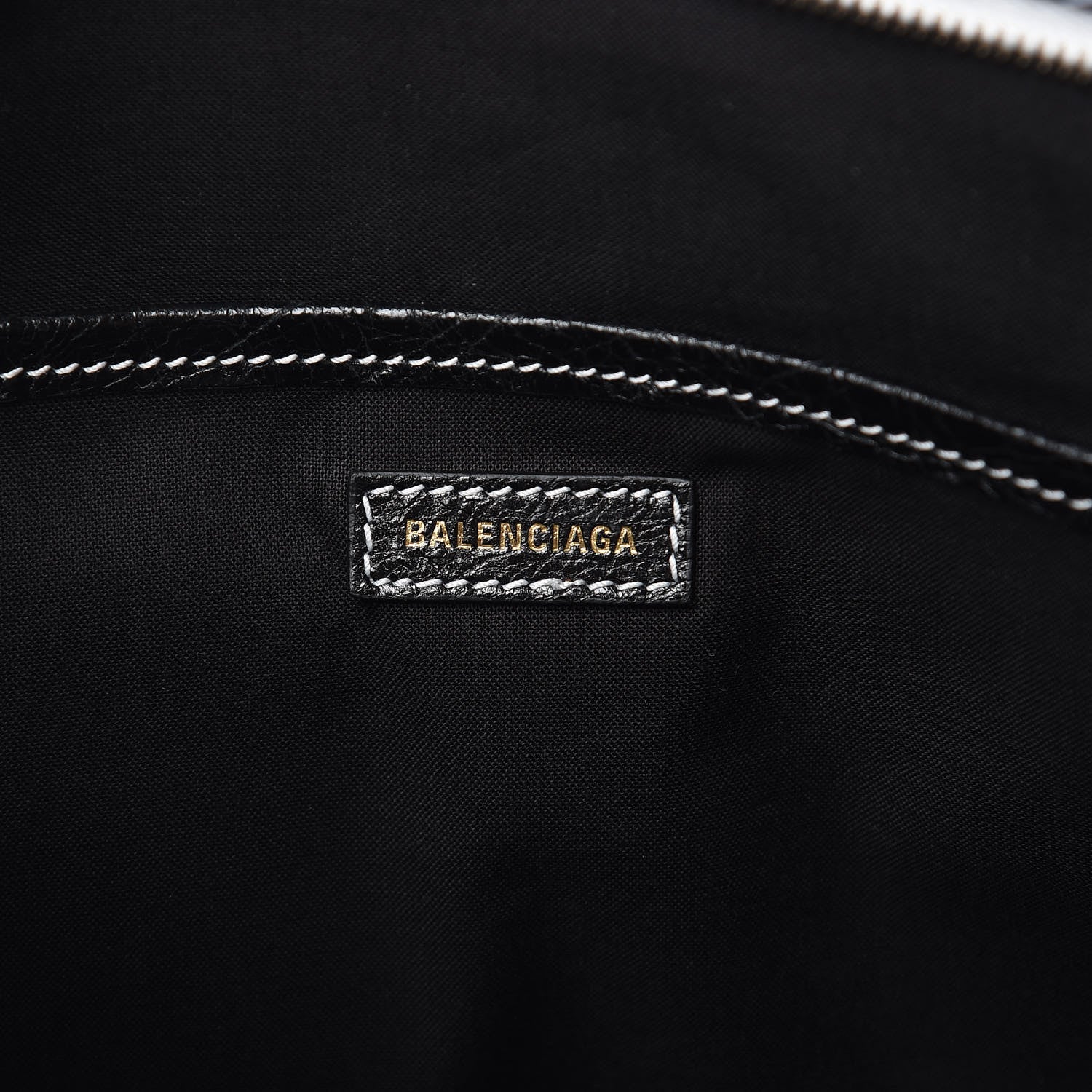 Balenciaga Agneau Arena Logo Multicolor Print Bazar Pouch Black Multicolor 6 of 6