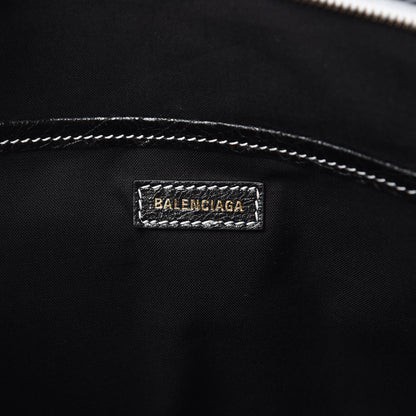 Balenciaga Agneau Arena Logo Multicolor Print Bazar Pouch Black Multicolor 6 of 6