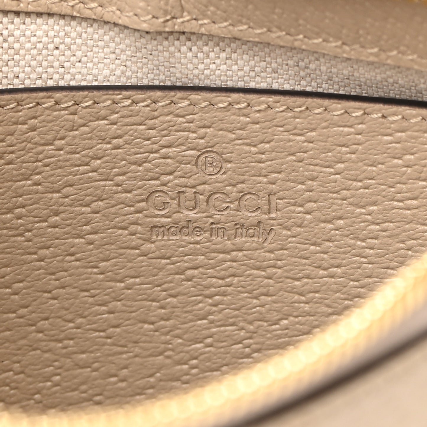 GG Supreme Monogram Textured Dollar Calfskin Small Ophidia Hobo Beige Mystic White Oatmeal