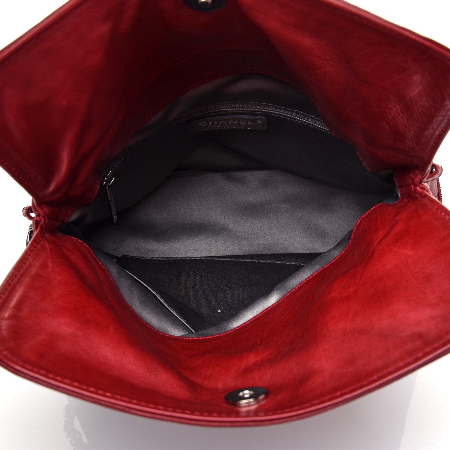 Chanel Lambskin CC Chain Shoulder Bag Red 5 of 12