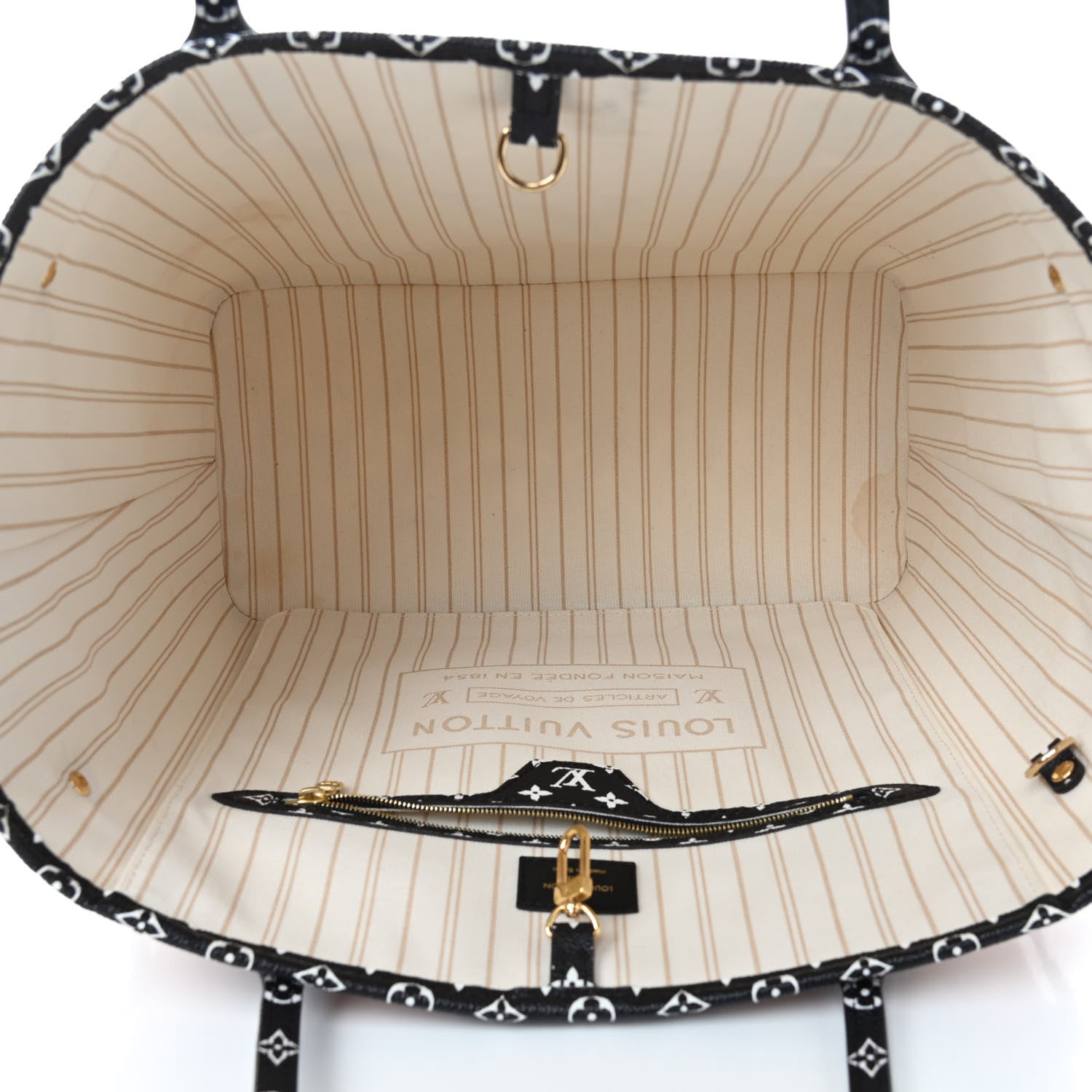 Louis Vuitton Monogram Giant Jungle Neverfull MM Ivory 5 of 13