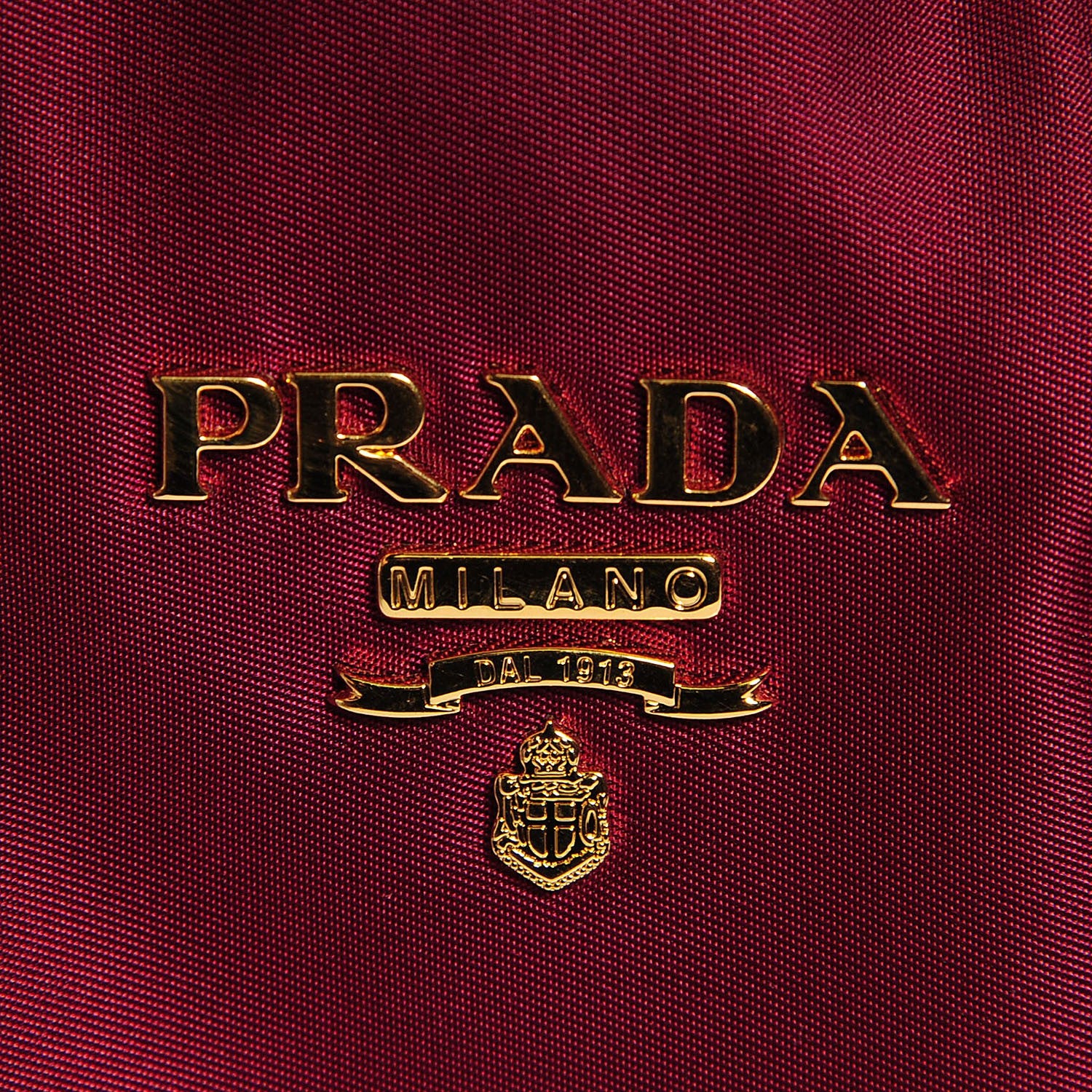 Prada Saffiano Tessuto Nylon Tote Bordeaux 6 of 9