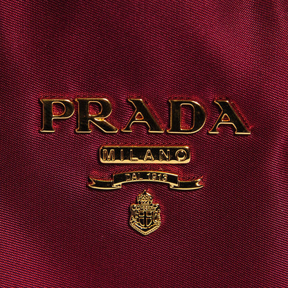 Prada Saffiano Tessuto Nylon Tote Bordeaux 6 of 9