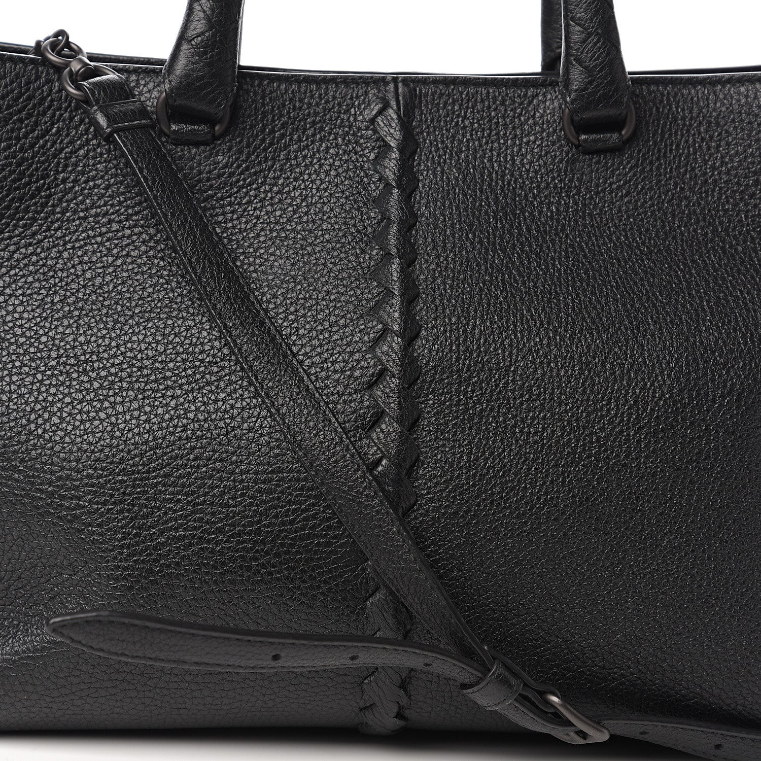 Bottega Veneta Cervo Deerskin Braided Tote Black 10 of 10