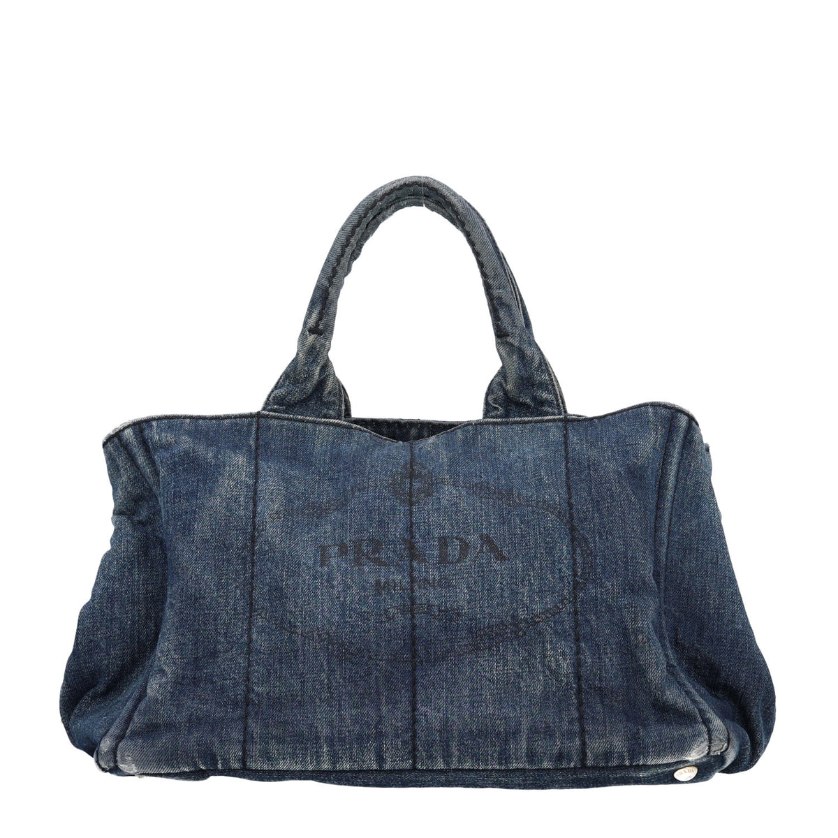 Prada Denim Logo Tote Avio 1 of 10