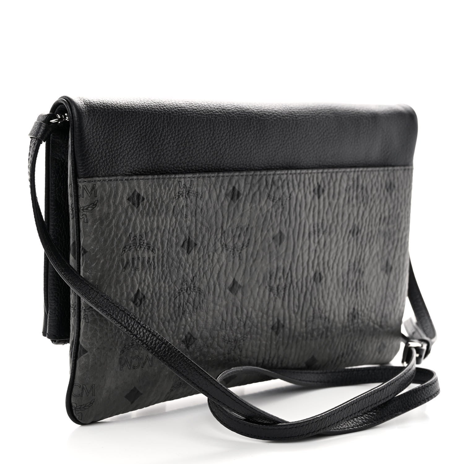 MCM Visetos Corina Crossbody Bag Black 3 of 10