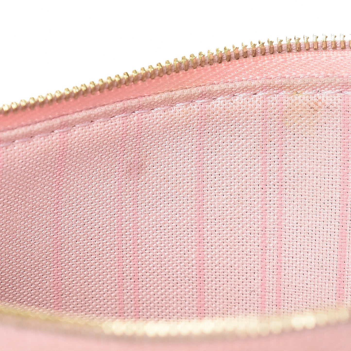 Damier Ebene Neverfull MM GM Pochette Rose Ballerine