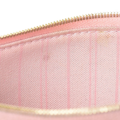 Louis Vuitton Damier Ebene Neverfull MM GM Pochette Rose Ballerine 12 of 12