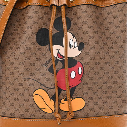 Gucci X DISNEY Mini Vintage GG Supreme Monogram Bucket Bag Beige Vintage Sun Oil 8 of 11