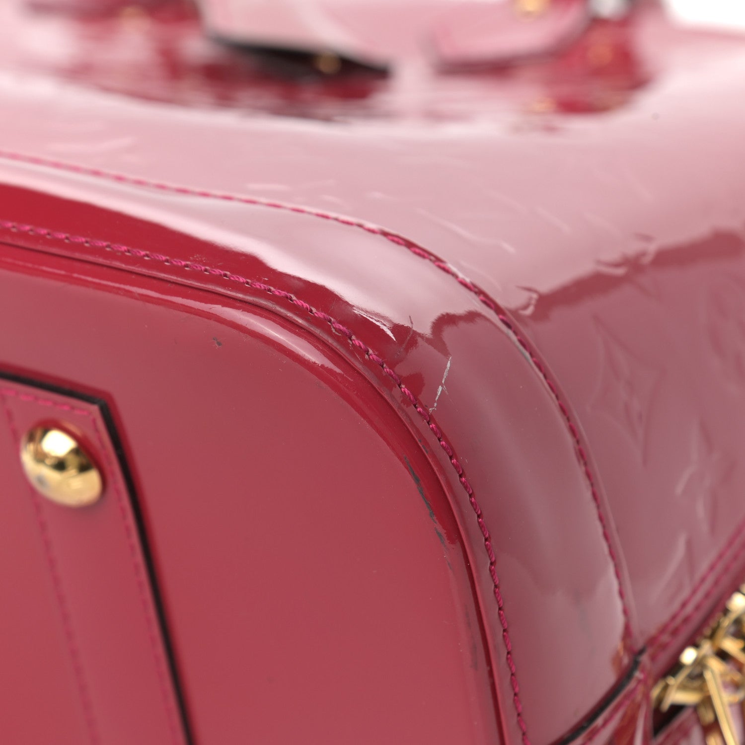 Louis Vuitton Vernis Alma GM Rose Indien 8 of 15