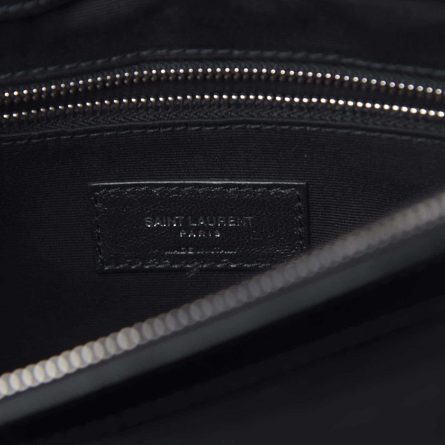 Calfskin Y Quilted Monogram Medium Loulou Chain Satchel Black