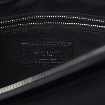 Saint Laurent Calfskin Y Quilted Monogram Medium Loulou Chain Satchel Black 6 of 9
