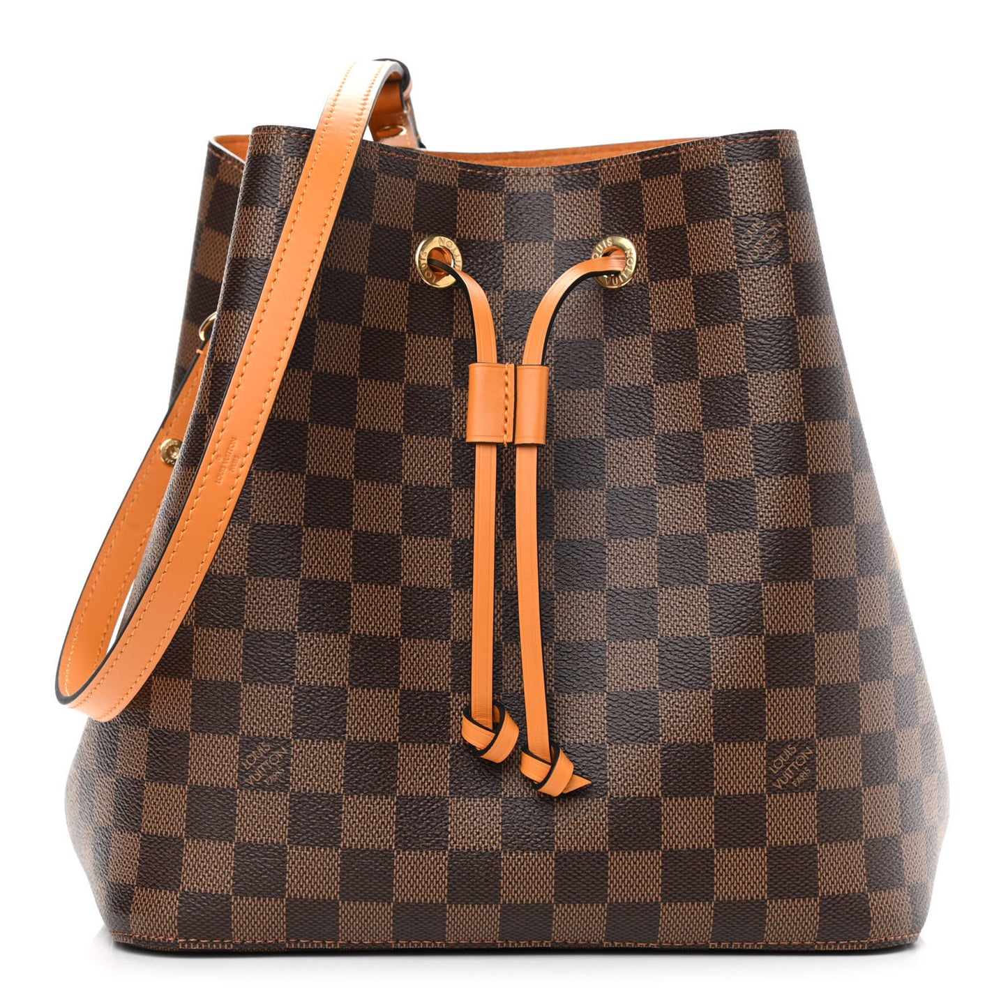 Damier Ebene Neonoe MM Safran