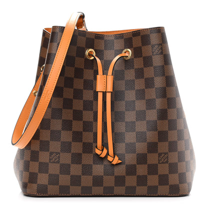 Louis Vuitton Damier Ebene Neonoe MM Safran 1 of 11