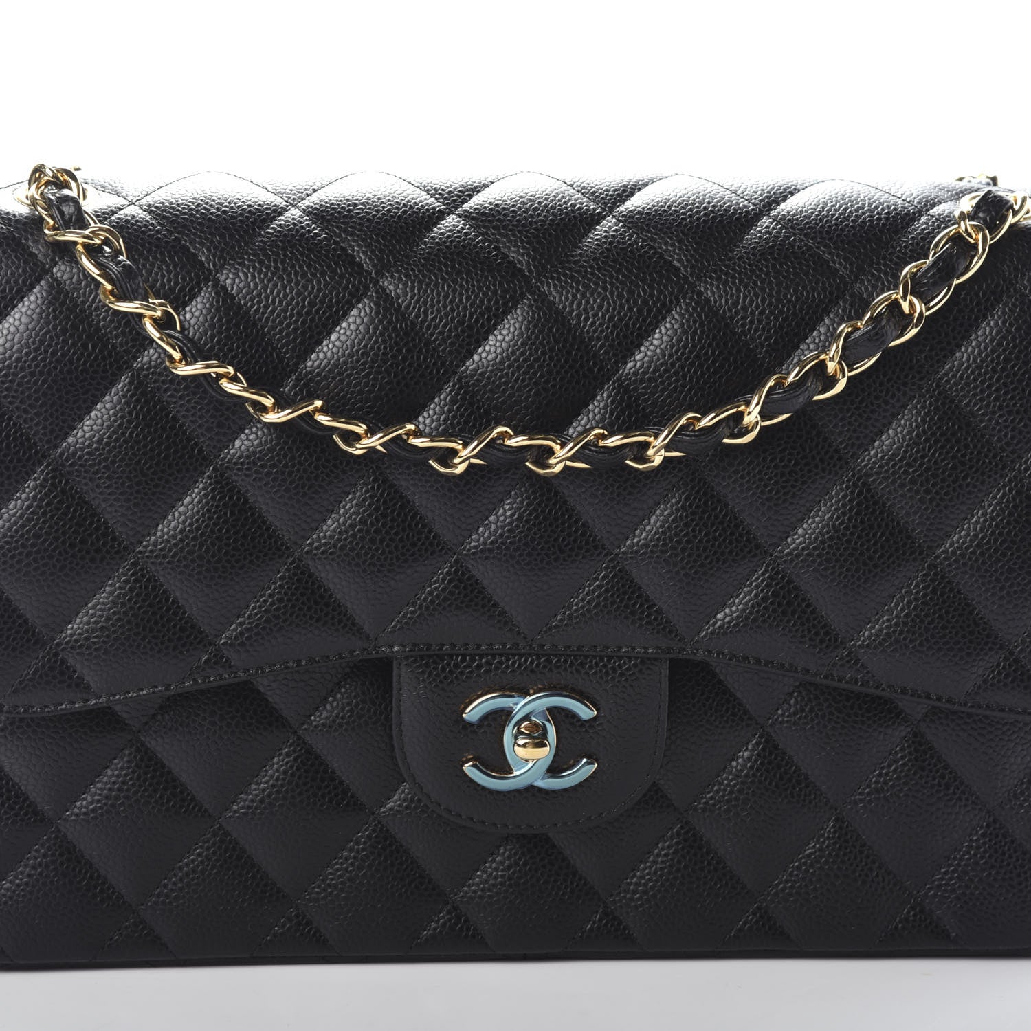 Chanel Caviar Quilted Jumbo Double Flap Black 8 of 11