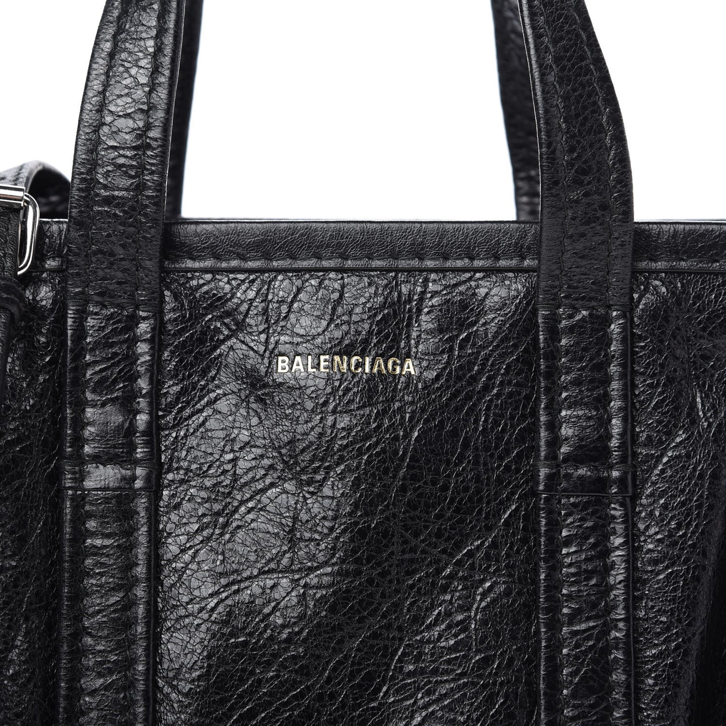 Agneau XS Bazar Shopper Tote Black