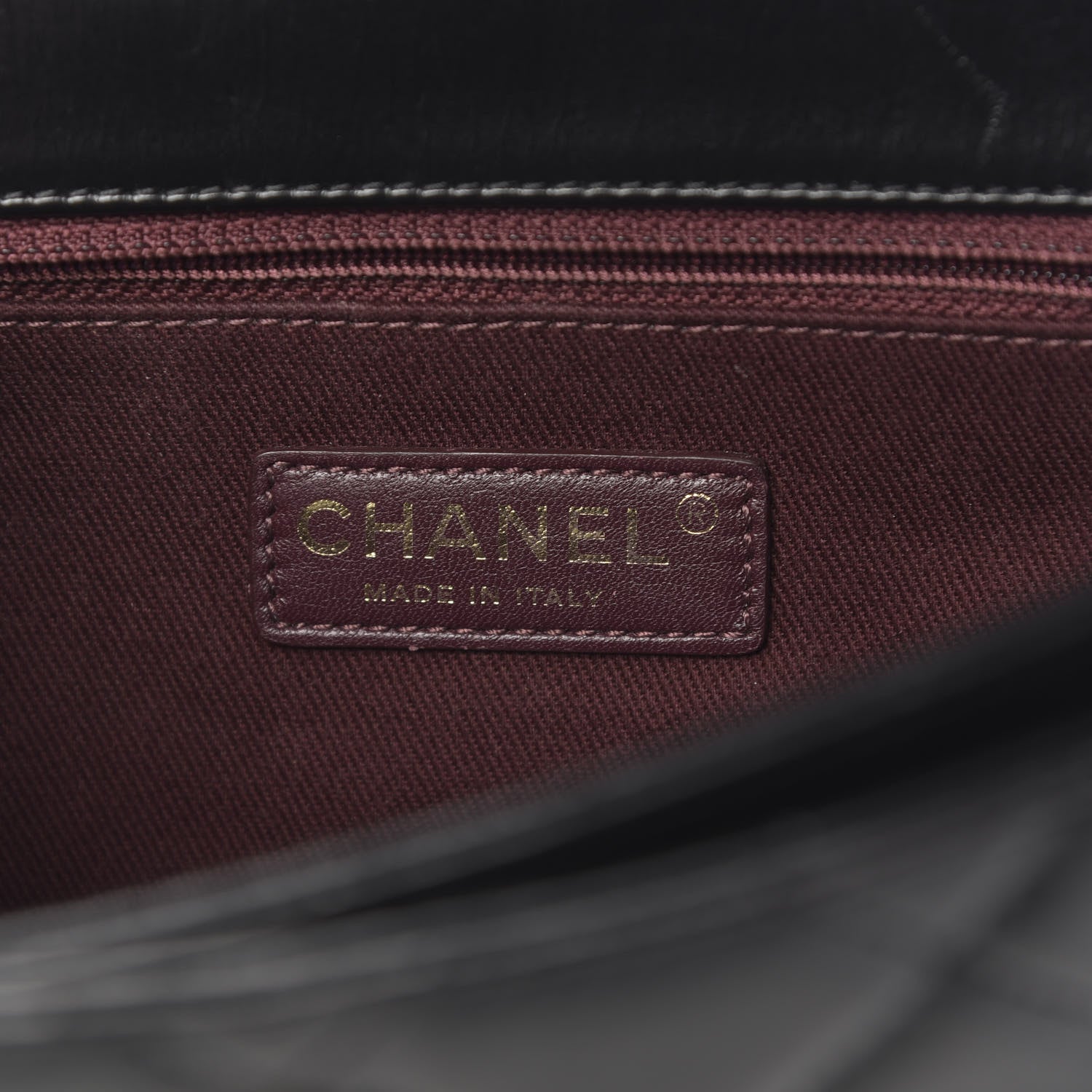 Chanel Glazed Calfskin Quilted Medium Perfect Edge Flap Black 6 of 13