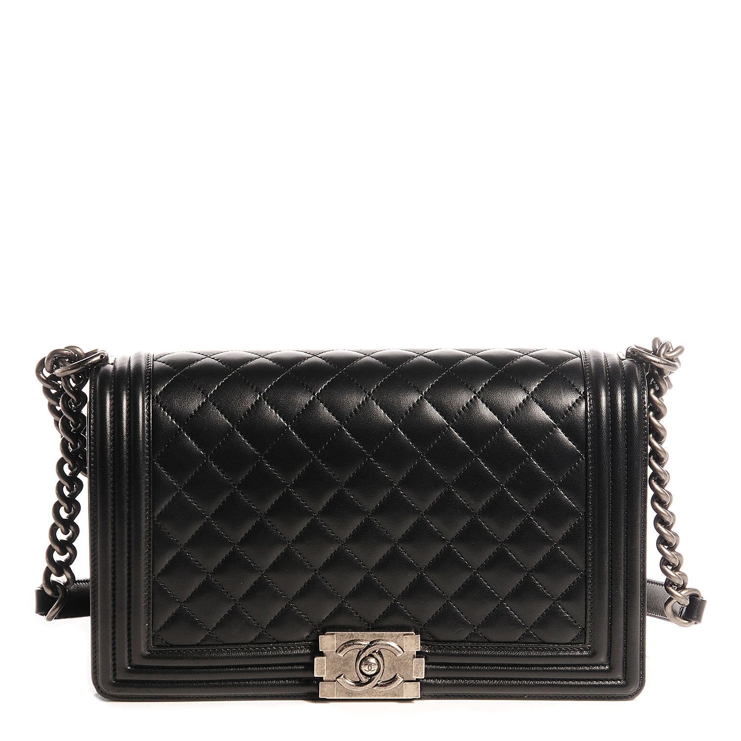Chanel Lambskin Quilted New Medium Boy Flap Black 1 of 8