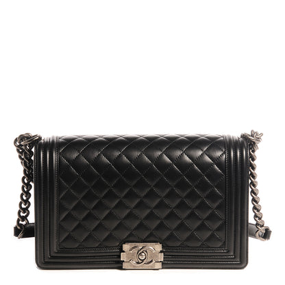 Chanel Lambskin Quilted New Medium Boy Flap Black 1 of 8