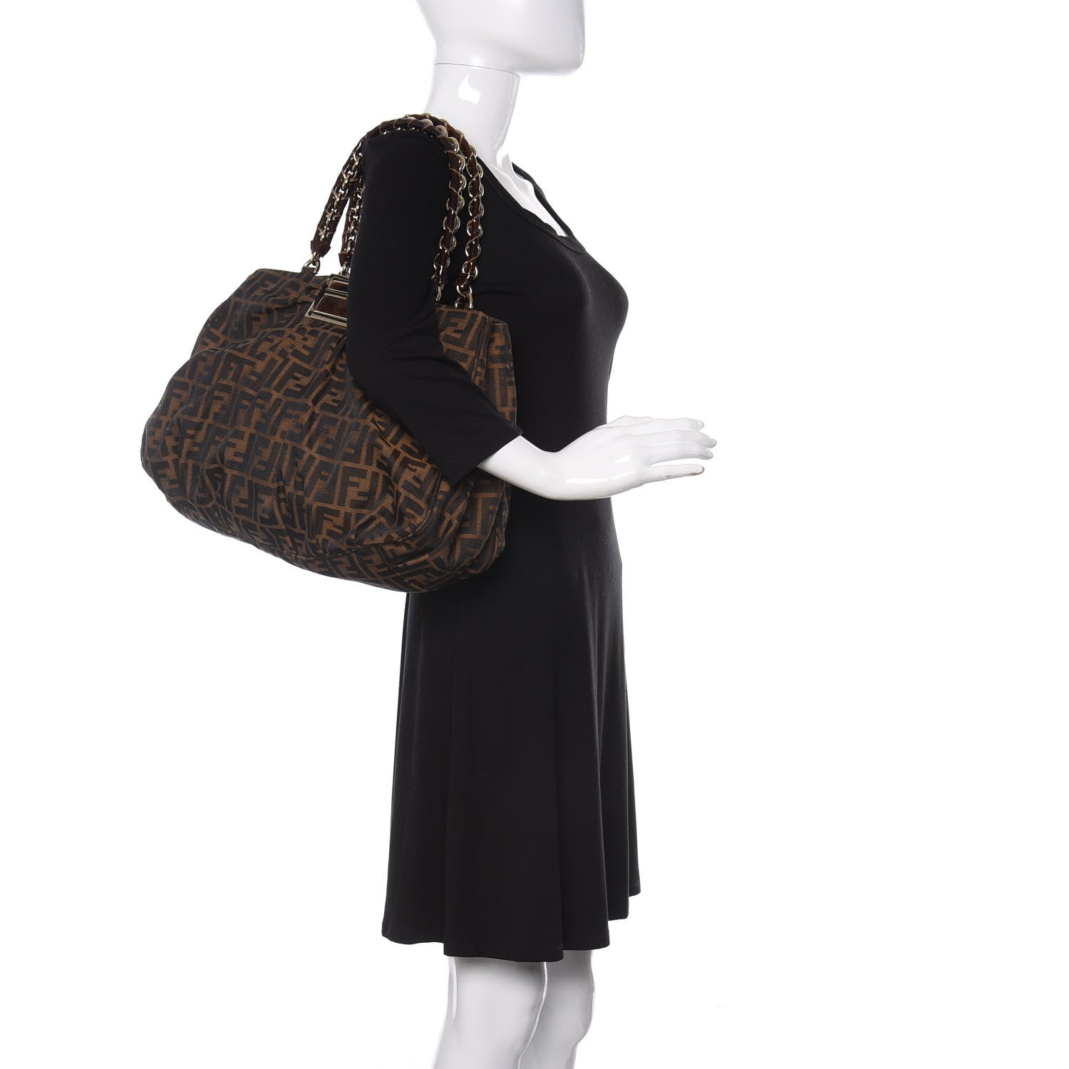 Fendi Zucca Mia Tote Tobacco 2 of 10