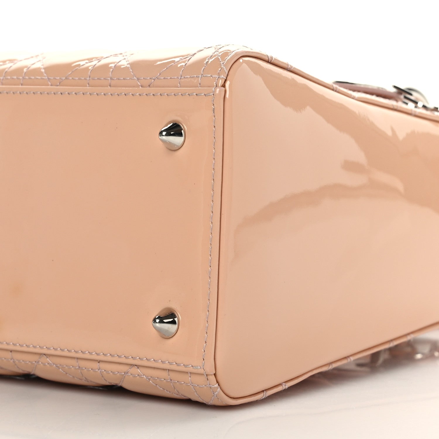 Christian Dior Patent Cannage Medium Lady Dior Light Pink 9 of 11