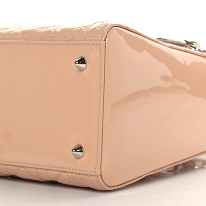 Christian Dior Patent Cannage Medium Lady Dior Light Pink 9 of 11
