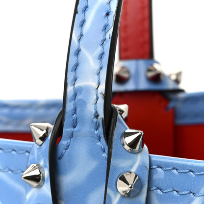 Christian Louboutin Patent Calfskin Splash Cabata Tote Blue 12 of 12