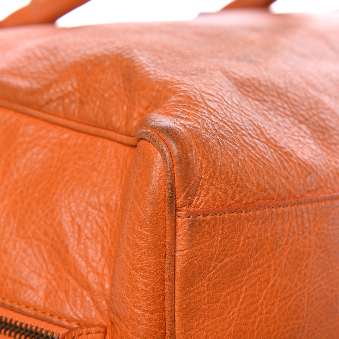 Agneau Classic Hardware Polly Tangerine