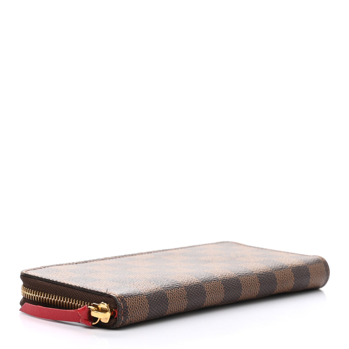 Damier Ebene Clemence Wallet Cherry