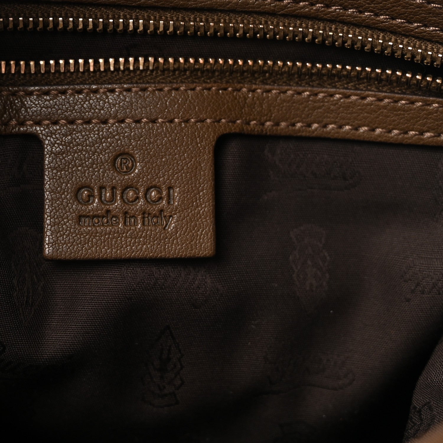 Gucci Pebbled Calfskin Medium New Jackie Shoulder Bag Brown 6 of 10