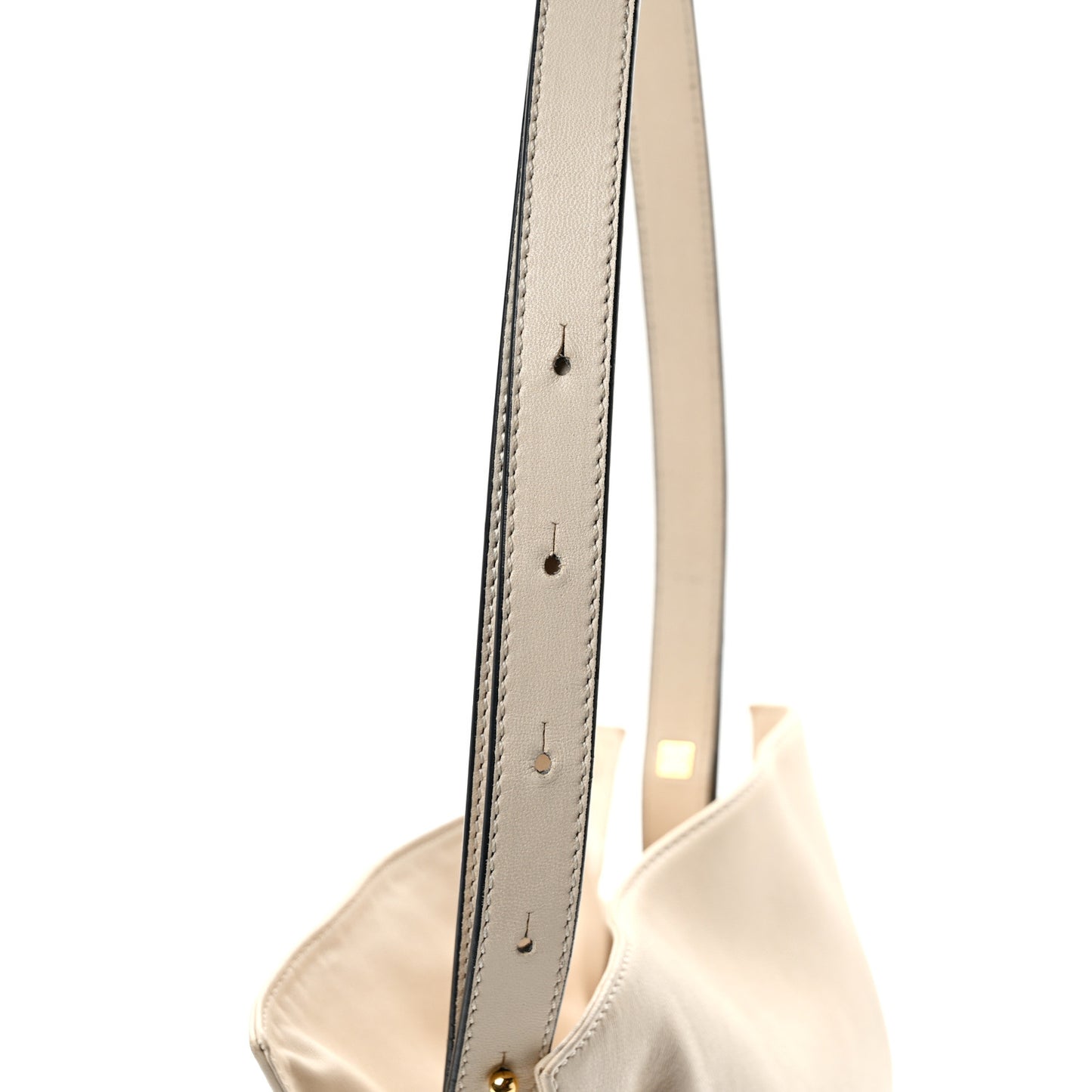Calfskin Small Flamenco Knot Bag Ivory