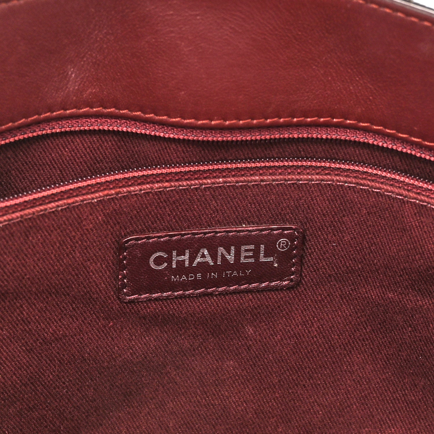 Chanel Caviar Quilted Large CC Accordion Shopping Bag Brown 7 of 15