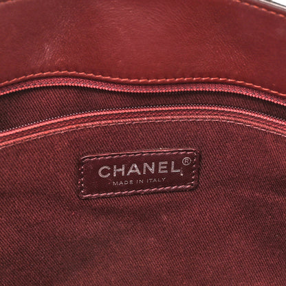 Chanel Caviar Quilted Large CC Accordion Shopping Bag Brown 7 of 15