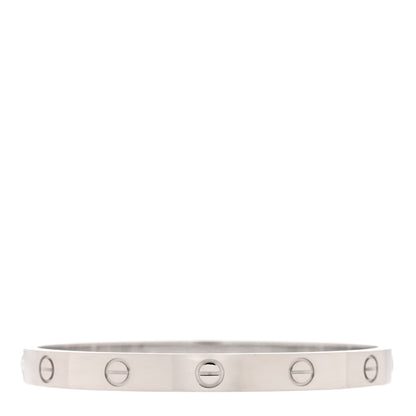 Cartier 18K White Gold LOVE Bracelet 17 1 of 7
