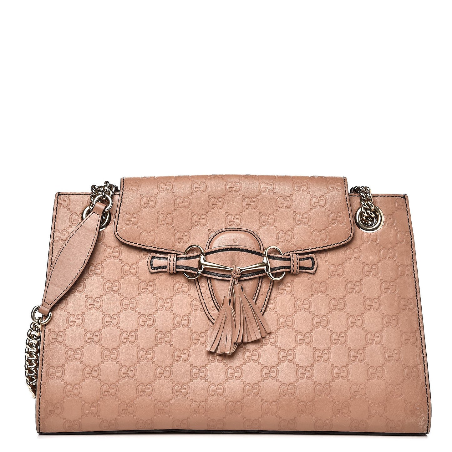 Guccissima Large Emily Chain Shoulder Bag Camelia