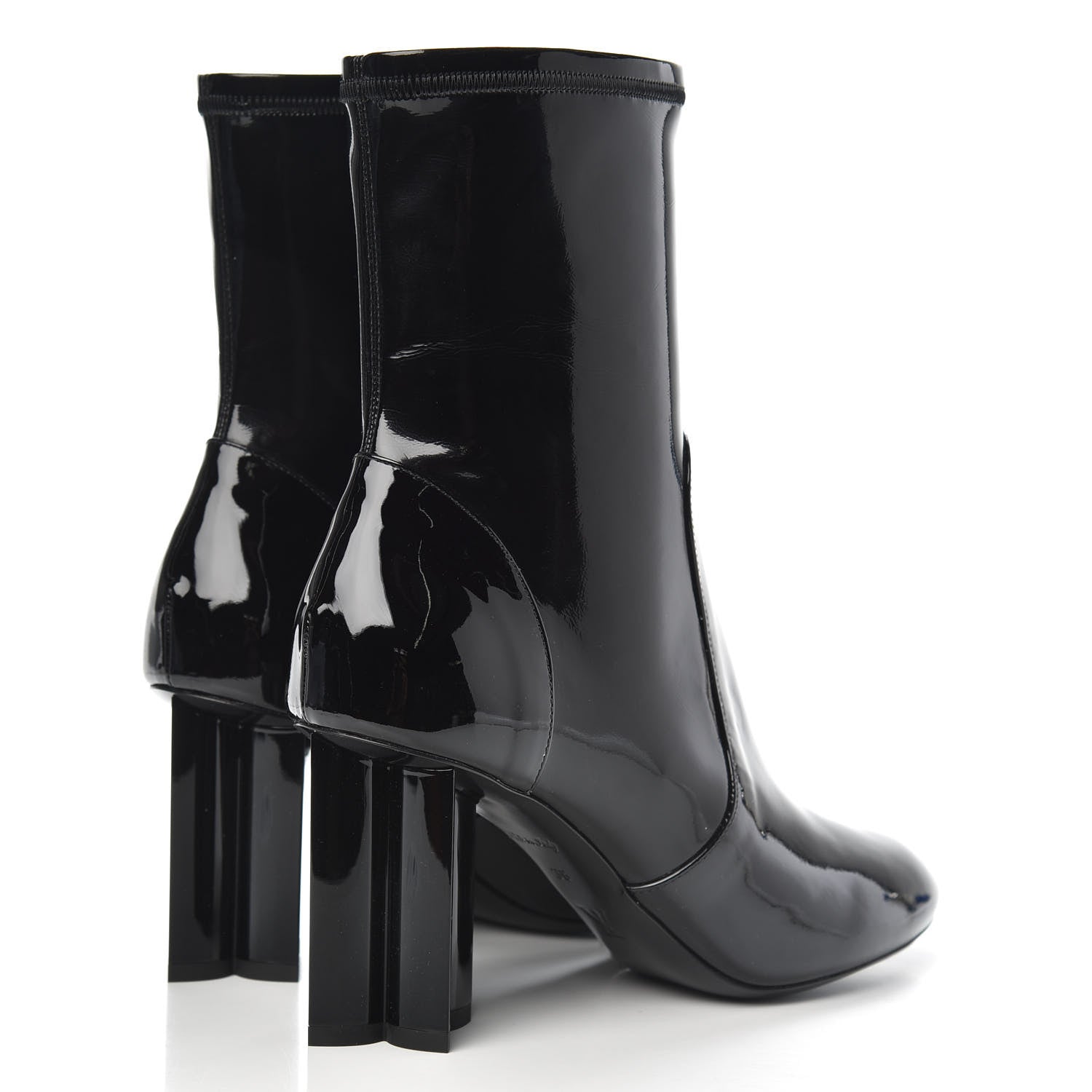 Louis Vuitton Patent Silhouette Ankle Boots 38 Black 4 of 6