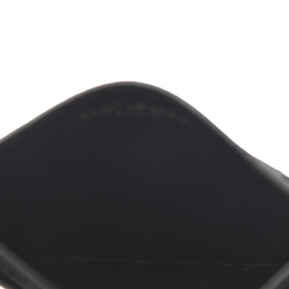 Saint Laurent Grain De Poudre Matelasse Chevron Monogram Credit Card Case Black 5 of 7