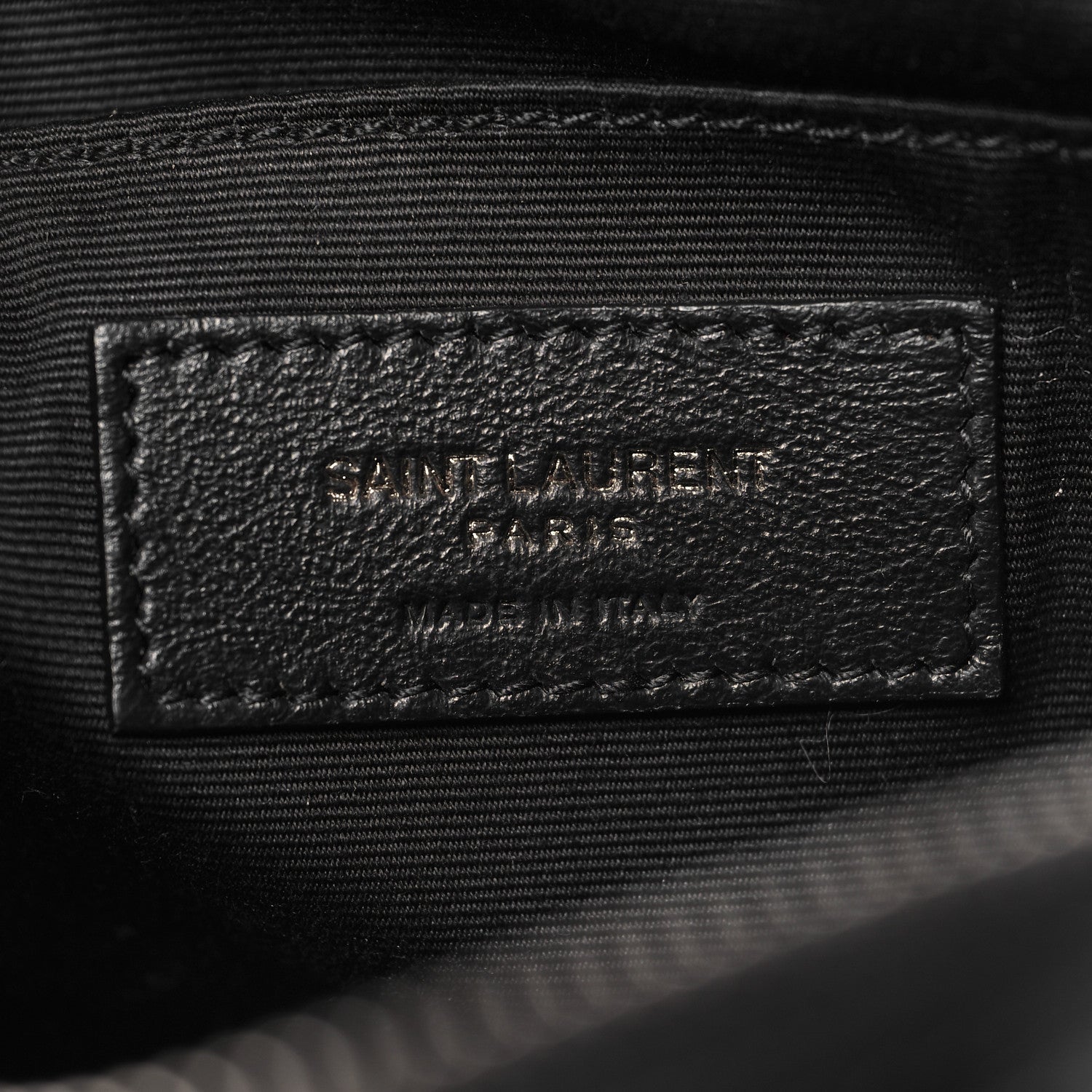 Saint Laurent Calfskin Matelasse Monogram Lou Camera Bag Black 6 of 10