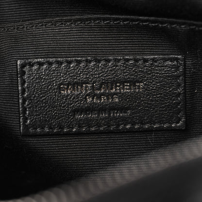 Saint Laurent Calfskin Matelasse Monogram Lou Camera Bag Black 6 of 10