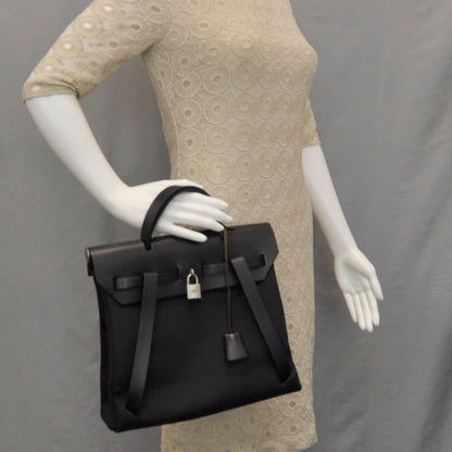 Hermes Toile Herbag Black 2 of 9