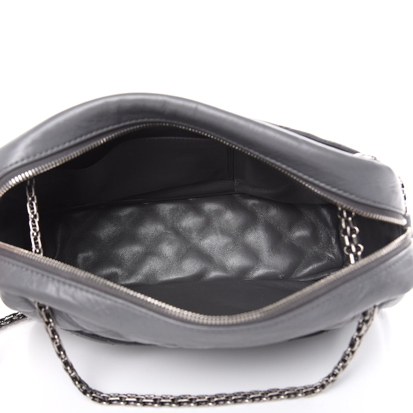 Aged Calfskin Medium Reissue Camera Case Grey