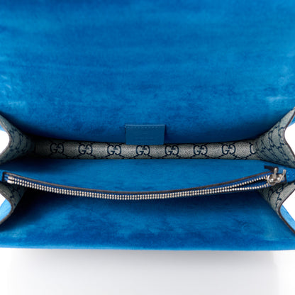 Gucci GG Supreme Monogram Blooms Small Dionysus Shoulder Bag Beige Navy Vintage Blue 5 of 13