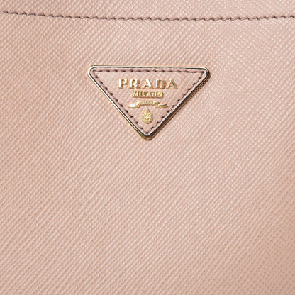 Prada Saffiano Cuir Medium Panier Bucket Bag Cipria Black 6 of 8