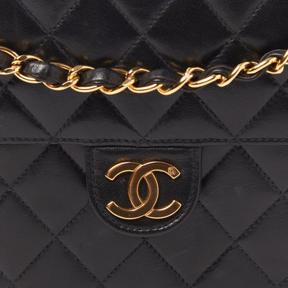 Chanel Lambskin Quilted Medium Single Flap Black 7 of 9