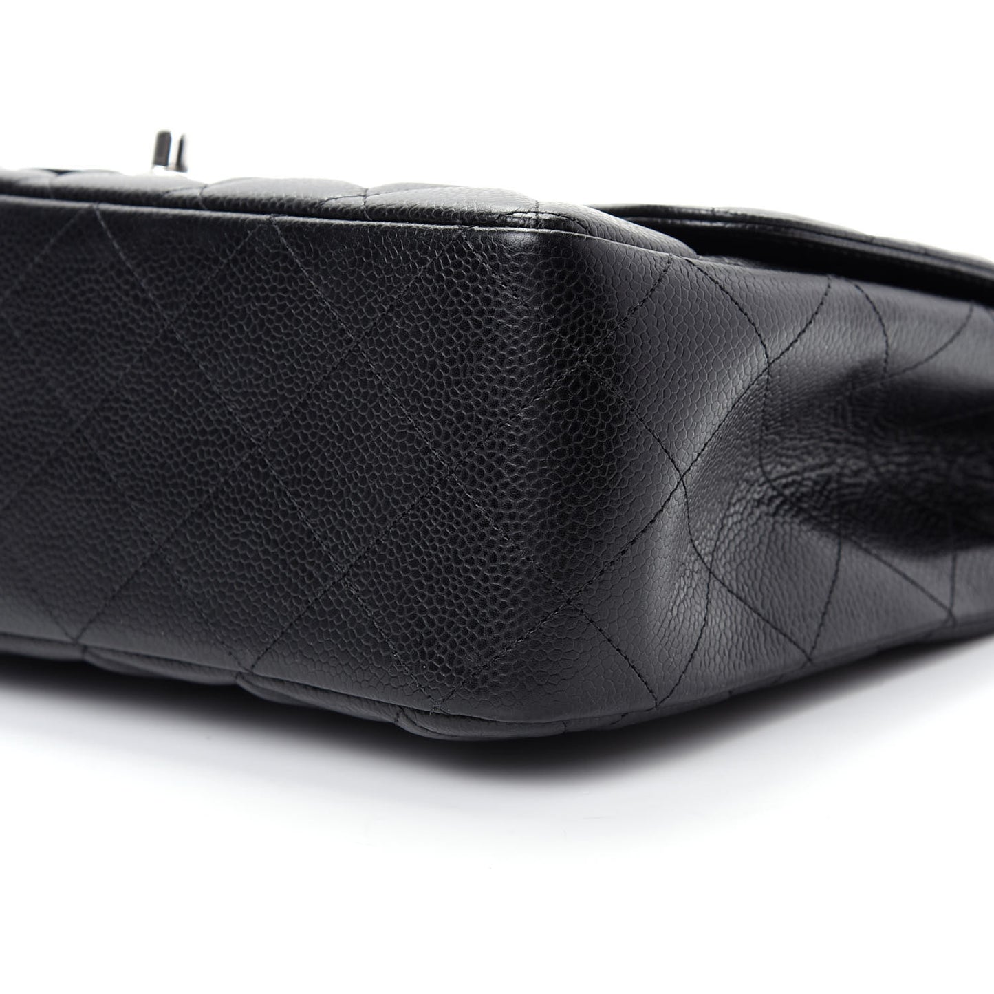 Caviar Quilted Jumbo Single Flap Black