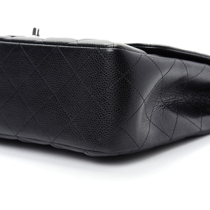Chanel Caviar Quilted Jumbo Single Flap Black 7 of 9